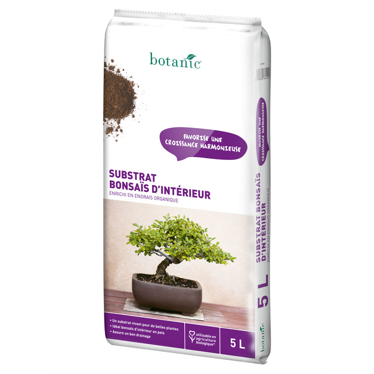 Substrat bonsaï d'intérieur 5 L