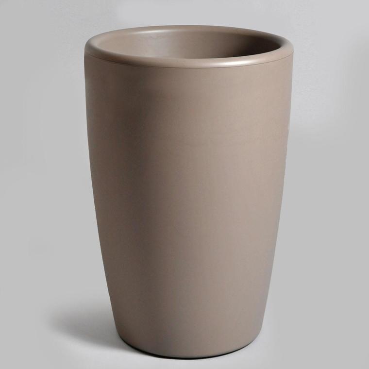 Pot ESSENCE rond Taupe Ø.45 x H.66,5 cm