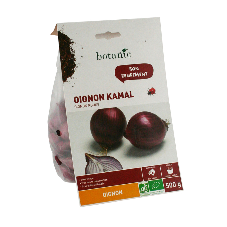Bulbes d’oignon Kamal AB bio 500 g