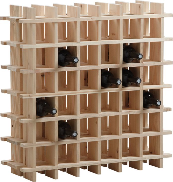Casier à vin en bois 36 bouteilles