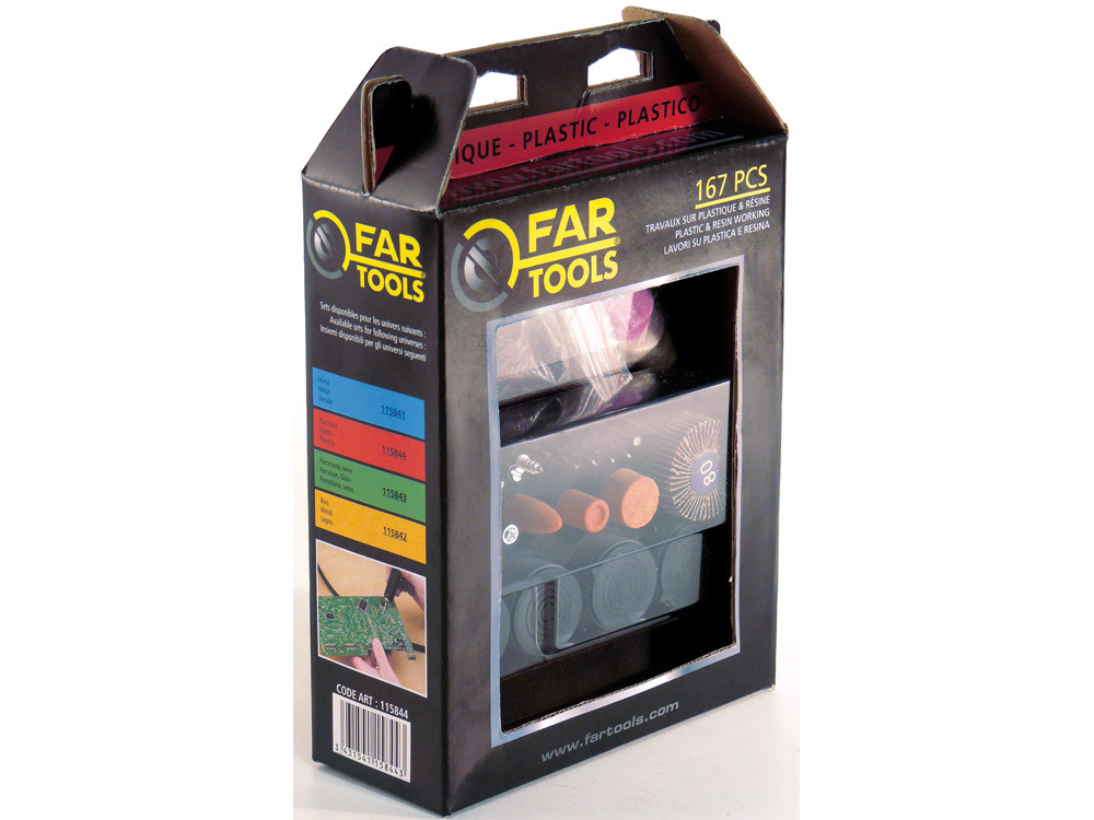 Set d'outillage plastique pour mini meuleuse Set 167