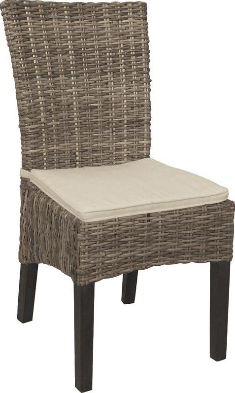 Chaise en acajou teinté