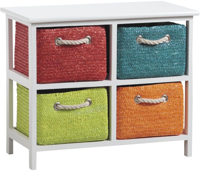 Commode 4 panières Couleurs