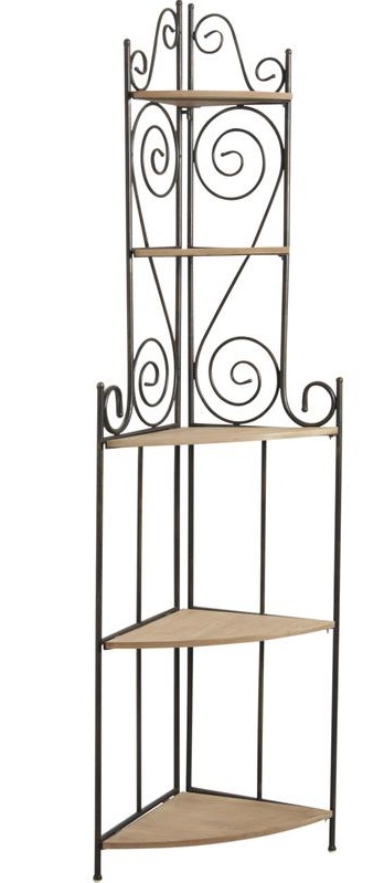 Etagere de coin en fer forgé