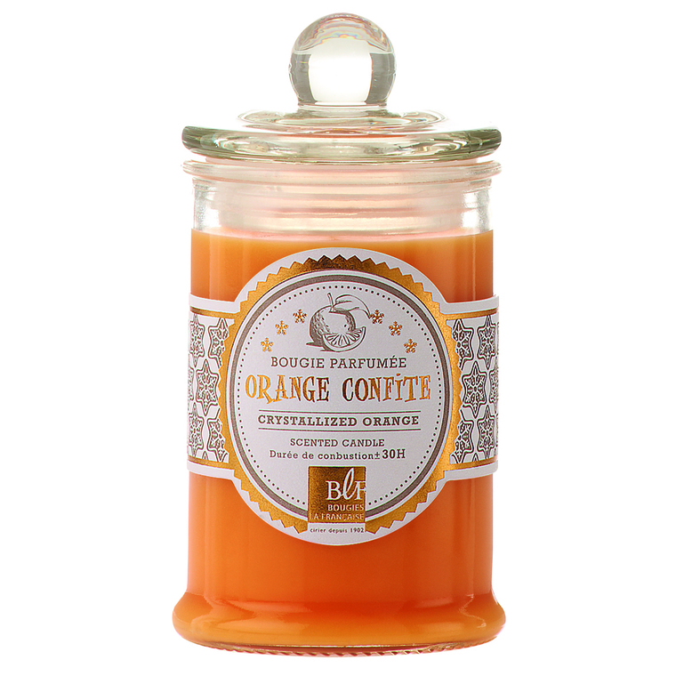 Bougie Bonbonnière Orange Confite petit modèle