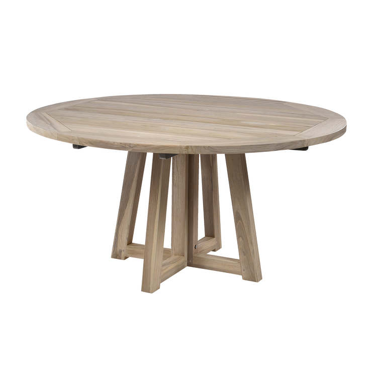 Table ALTEA en teck brossé gris