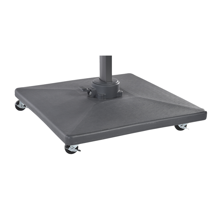 Pied pour parasol déporté de 90 kg en ciment et pvc