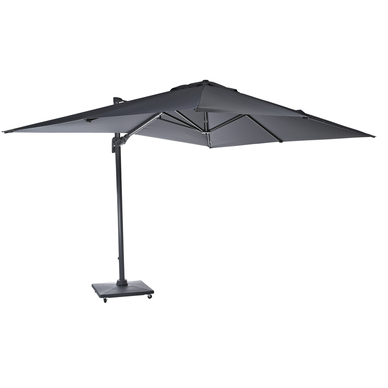 Parasol déporté rotating gris 3x4m