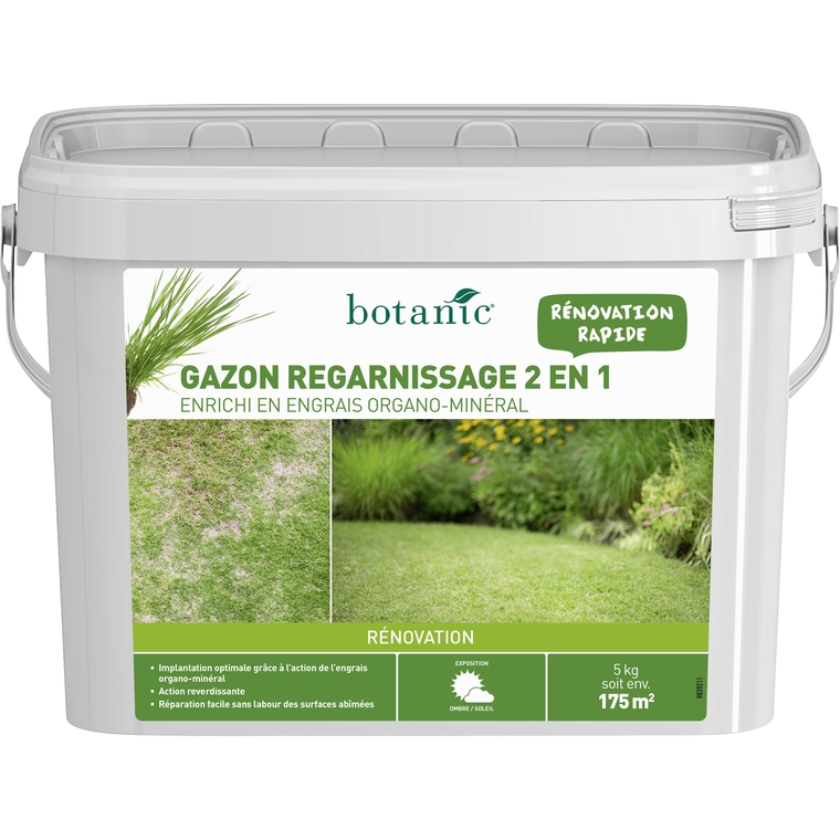 Gazon Rénovation 2 en 1 avec engrais 5 kg