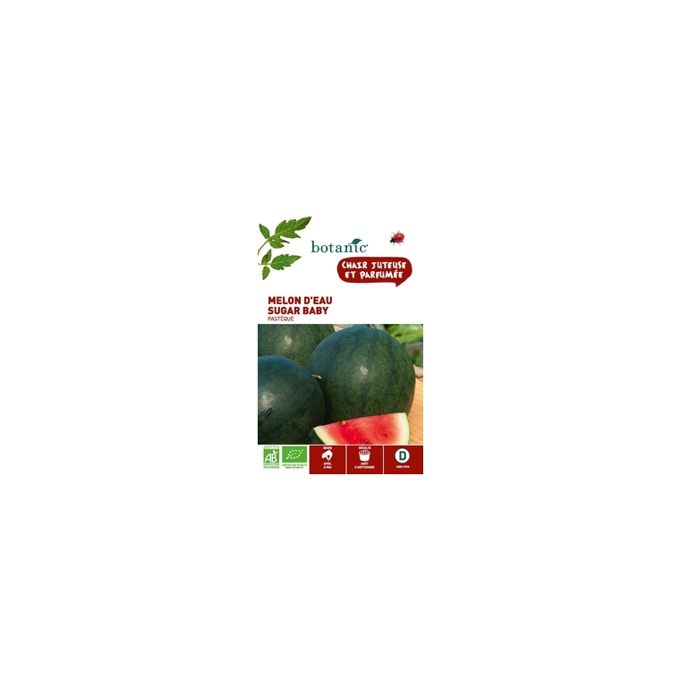 Melon d’Eau - Pastèque Sugar Baby  AB BIO