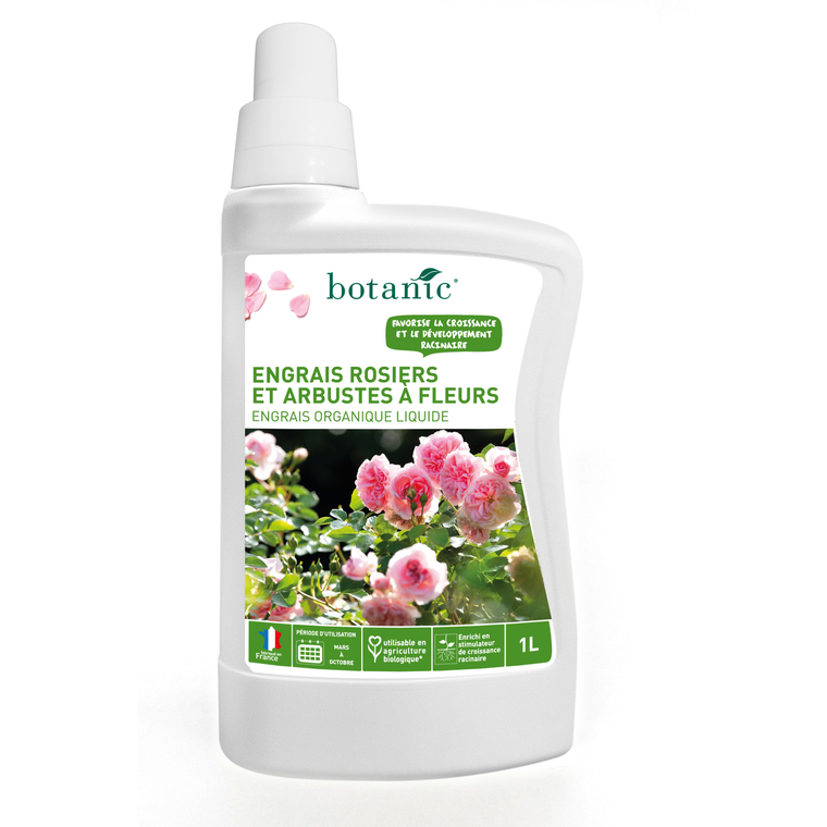 Engrais rosiers et arbustes à fleurs liquide 1L