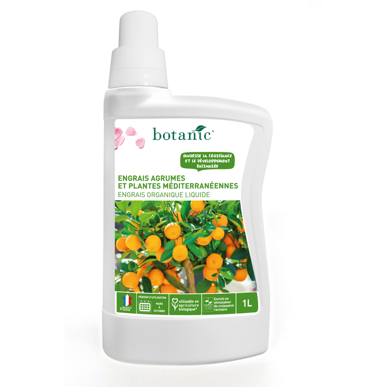 Engrais agrumes et plantes méditerrannéennes liquide 1L