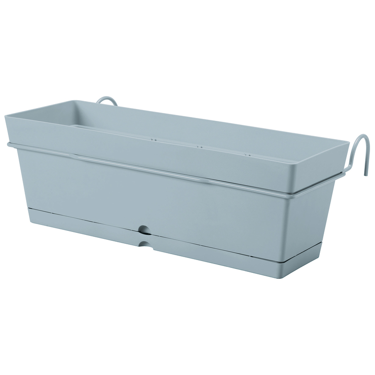 Jardinière Samba avec soucoupe et support Ciel L50x28xH17 cm