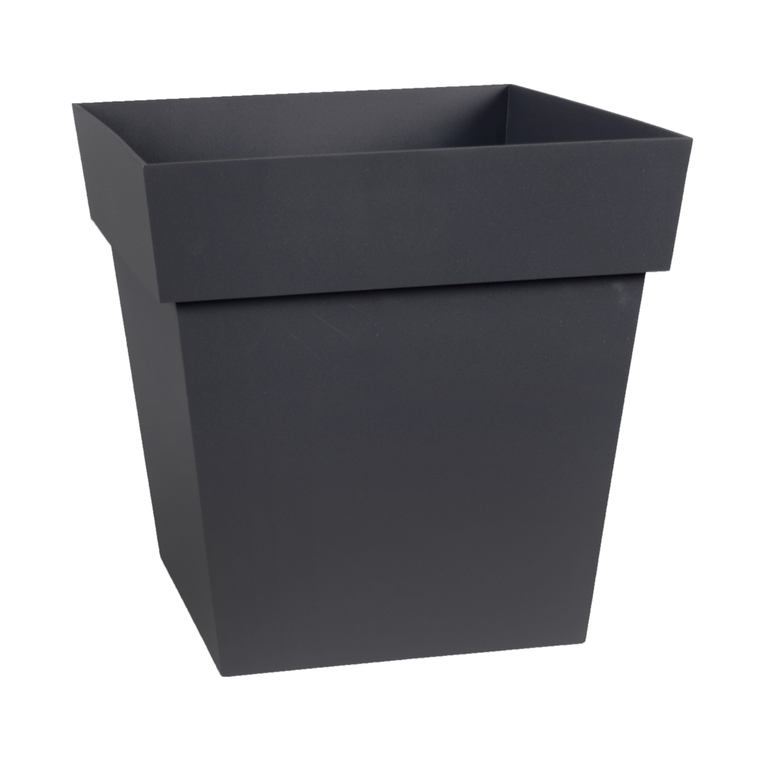 Pot carre Toscane Gris anthracite L32 x l32 x H32
