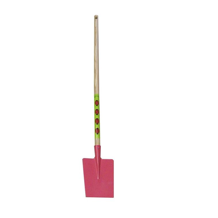 Bêche métal pour enfant rose