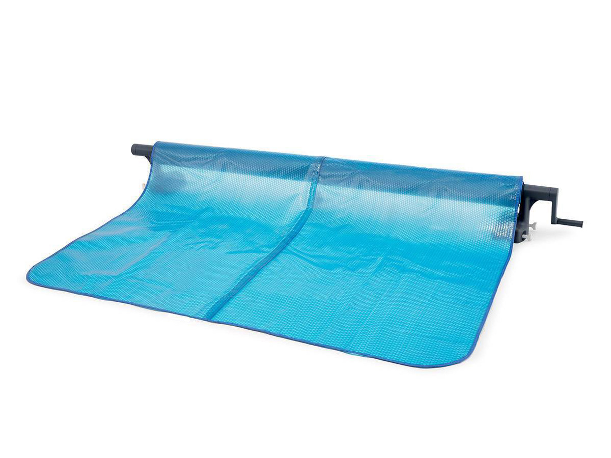 Enrouleur + Bâche à bulles pour piscine tubulaire rectangulaire 5,49 x 2,74 m - Intex