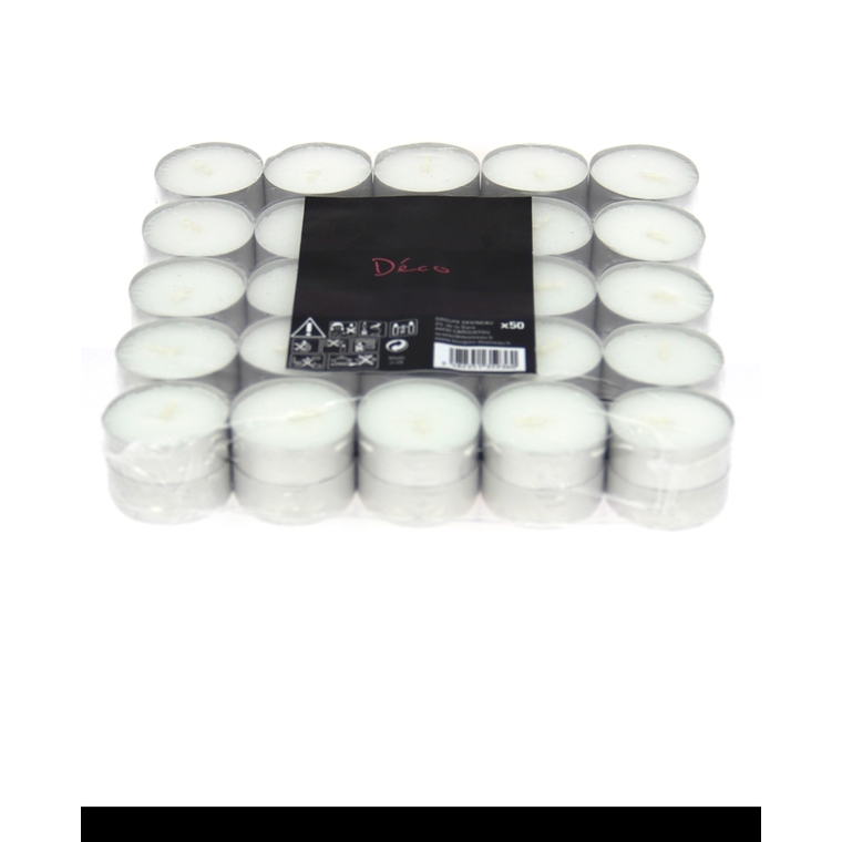 Sachet de 50 bougies chauffe-plats