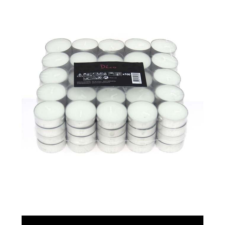 Sachet de 100 bougies chauffe-plats