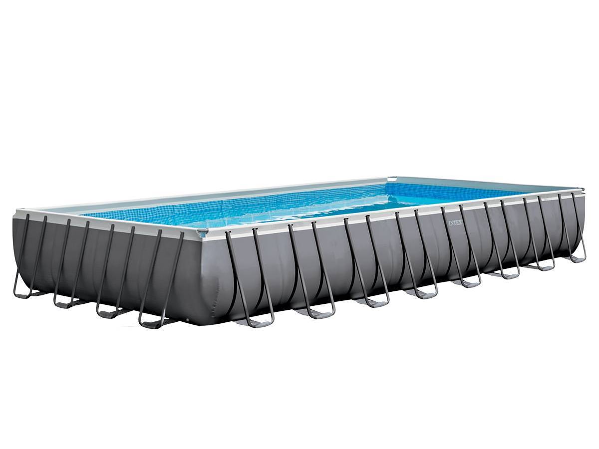 Piscine tubulaire Intex Ultra Silver rectangulaire 9,75 x 4,88 x 1,32 m