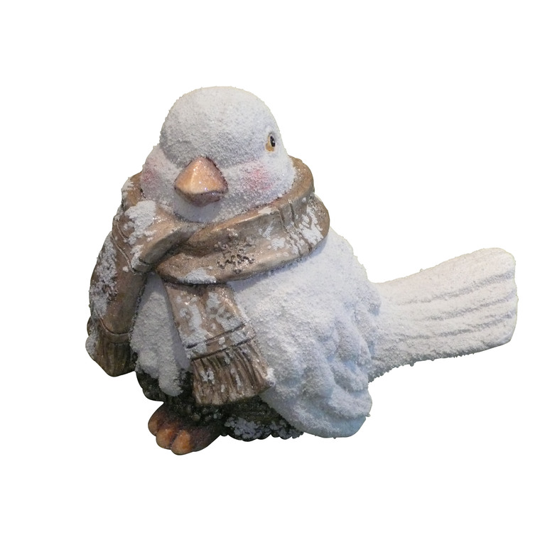 Oiseau blanc 34 x 23.5 x 25 cm