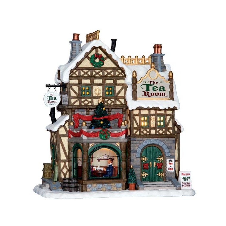 Maison illuminée Salon de thé 22 x 12.8 x 23.3 cm
