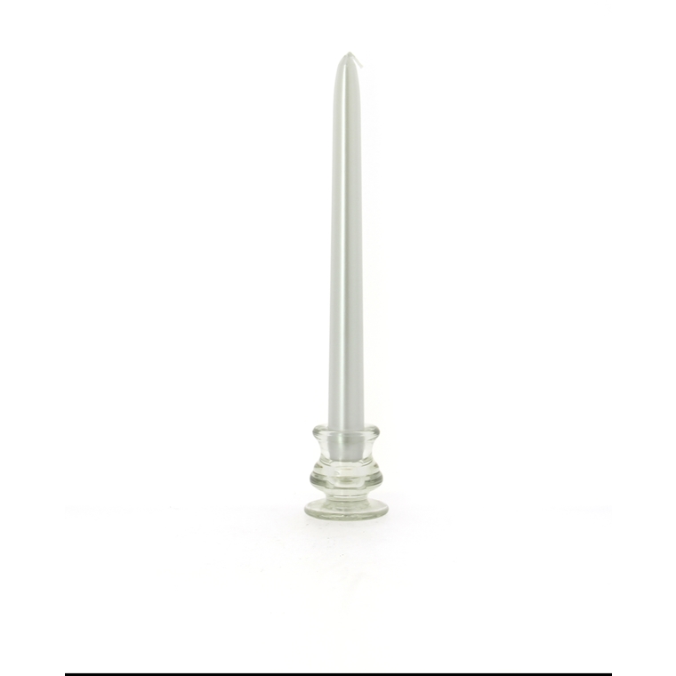 Flambeau métal argent
