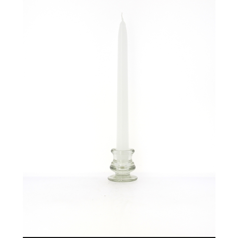 Flambeau métal blanc
