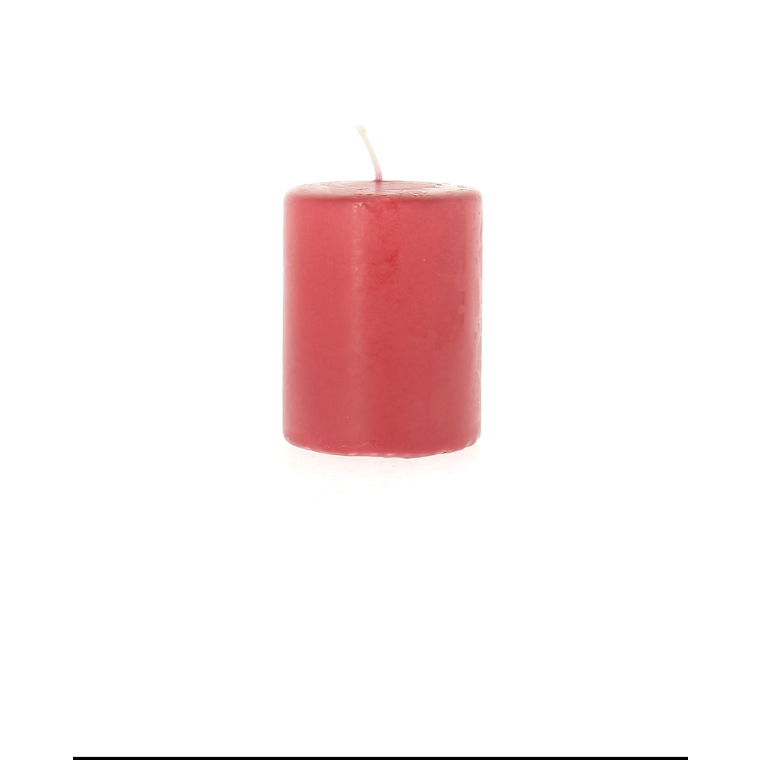 Bougie cylindrique rouge 6x8 cm