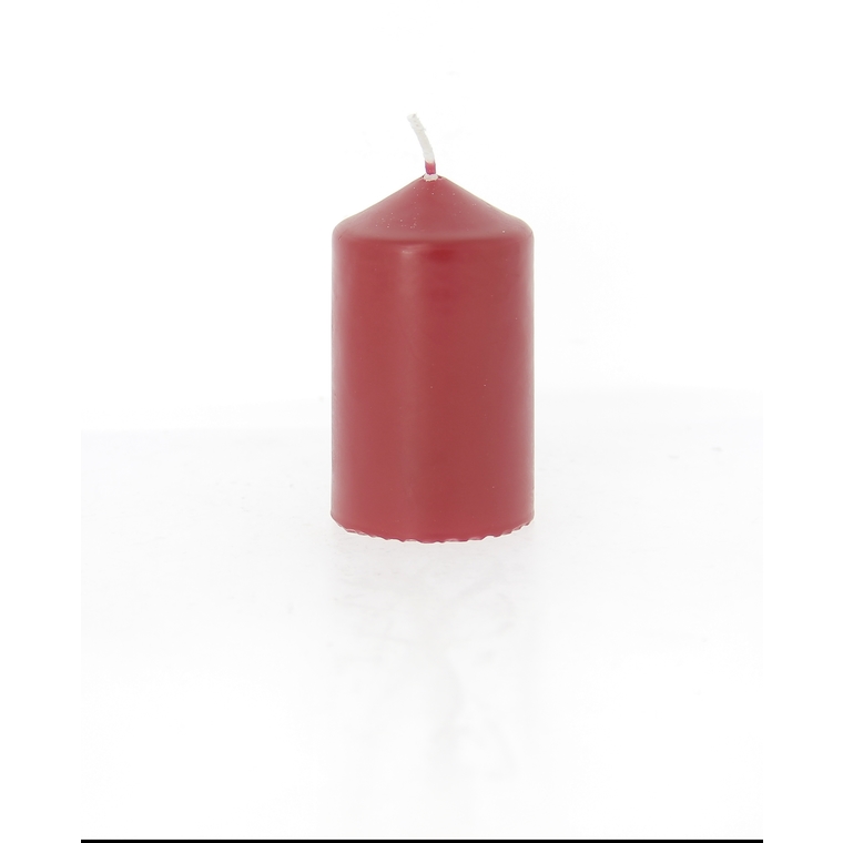 Bougie cylindrique rouge 5x8 cm