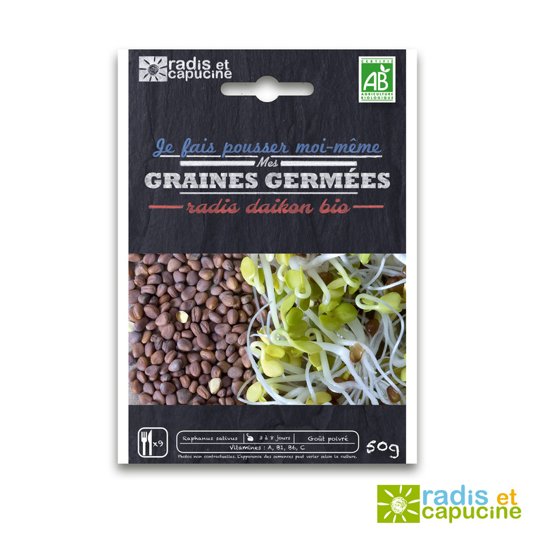 Graines à germer Radis Daïkon Bio