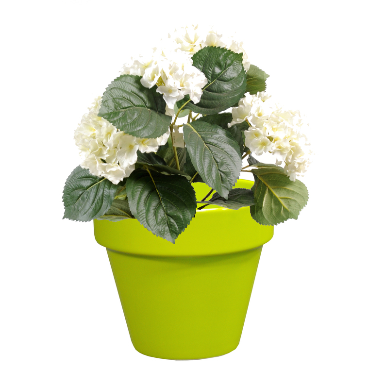 Pot horticole en terre cuite émaillée Anis – D19 x H17