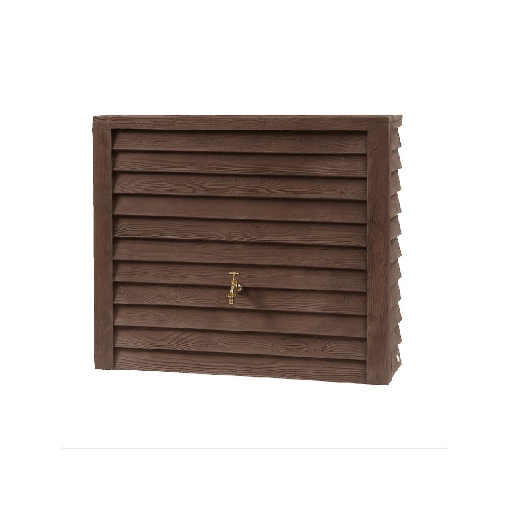Récupérateur d'eau GARANTIA Woody 350L bois foncé