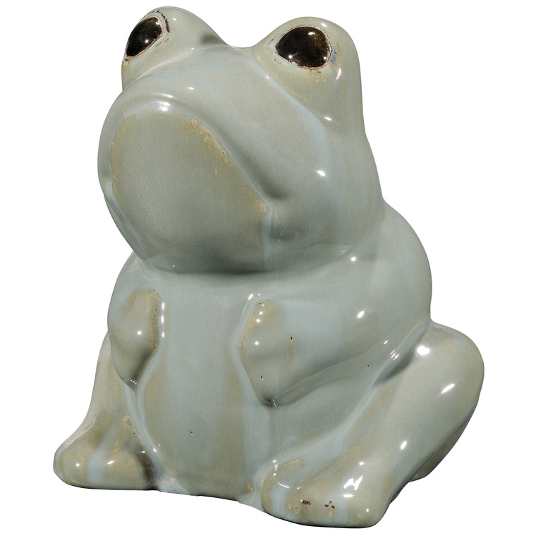 Grenouille Zefrog Gatsby Bleue H 19,5 cm