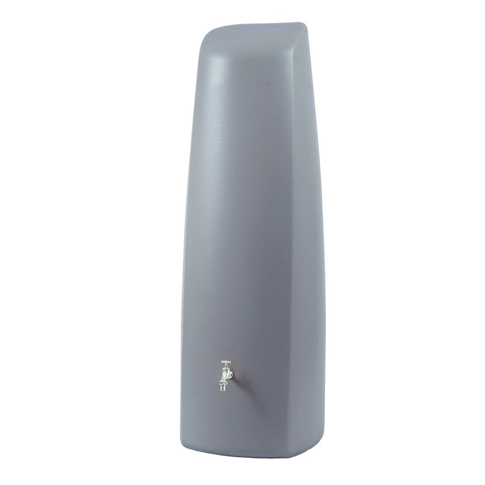 Récupérateur d'eau de pluie mural GARANTIA Elegance 400L gris - Avec collecteur