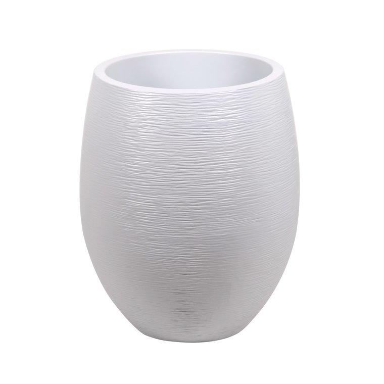Pot Egg Graphit blanc cérusé - D.50 x H60