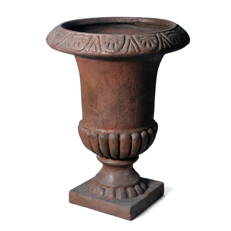Vase Médicis Texas coloris rouille H 78 x Ø 56 cm