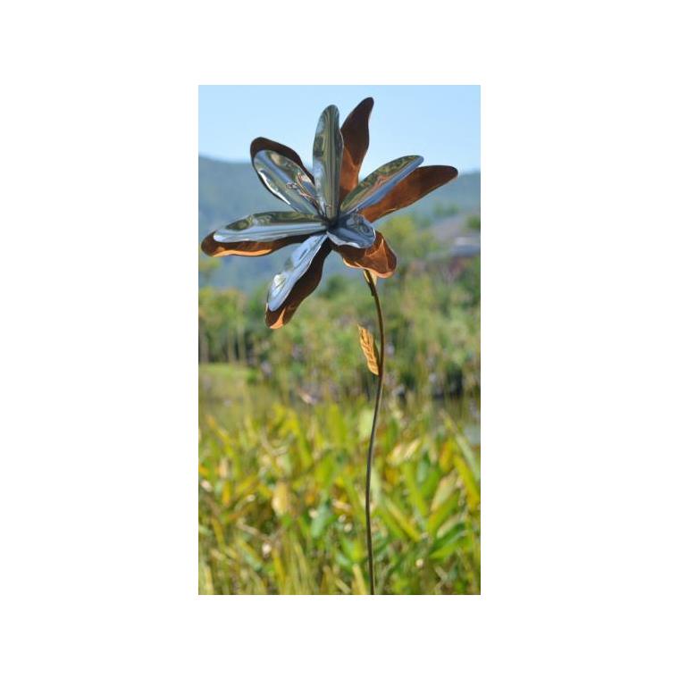 Fleur sauvage sur tige Home to Garden rouille