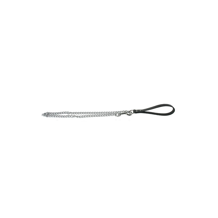 Laisse chaine métal 100 cm noire