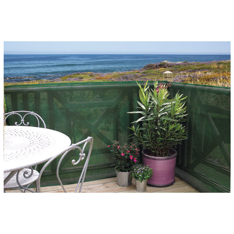 Clostra brise-vue en plastique, coloris vert, 500 x 120 cm