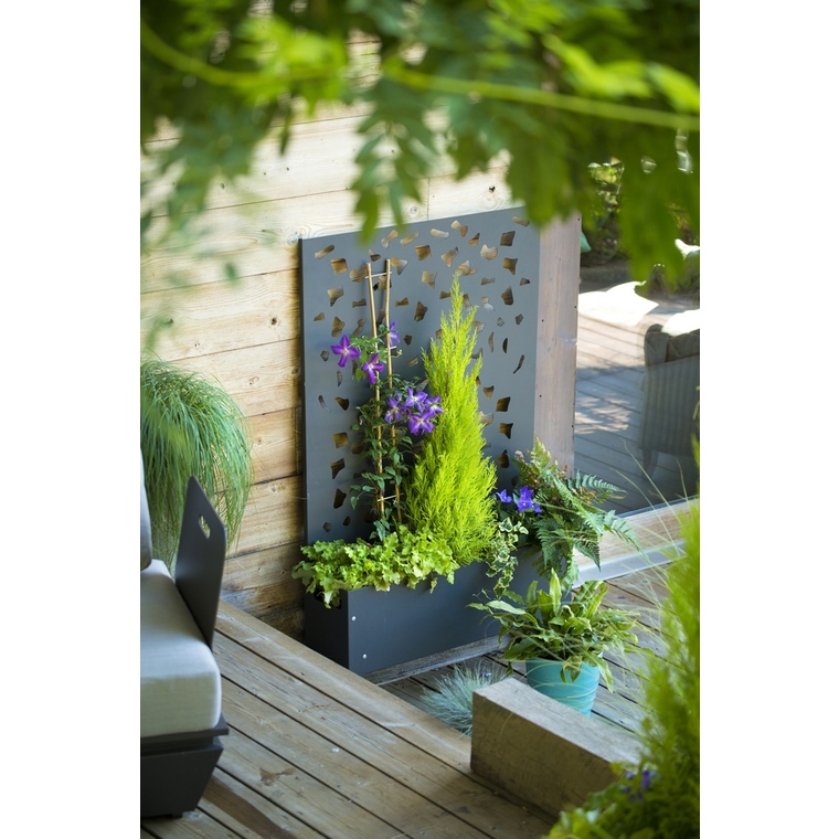 Jardinière occultante Galva anthracite