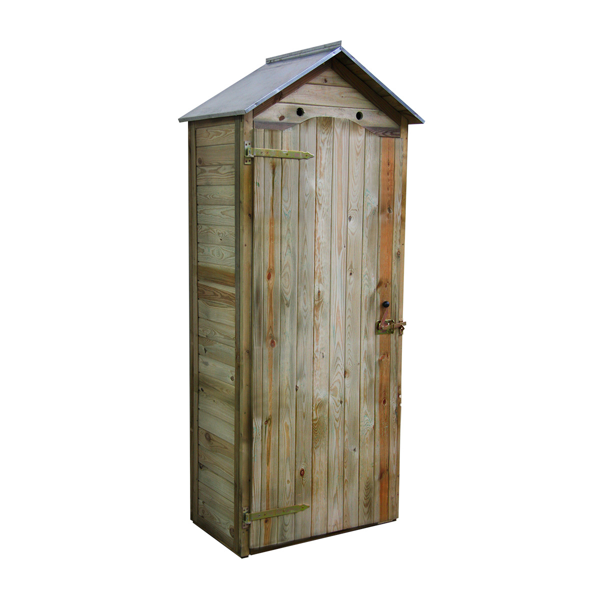 Armoire de rangement de jardin en bois traité 206x88x58cm, Panama