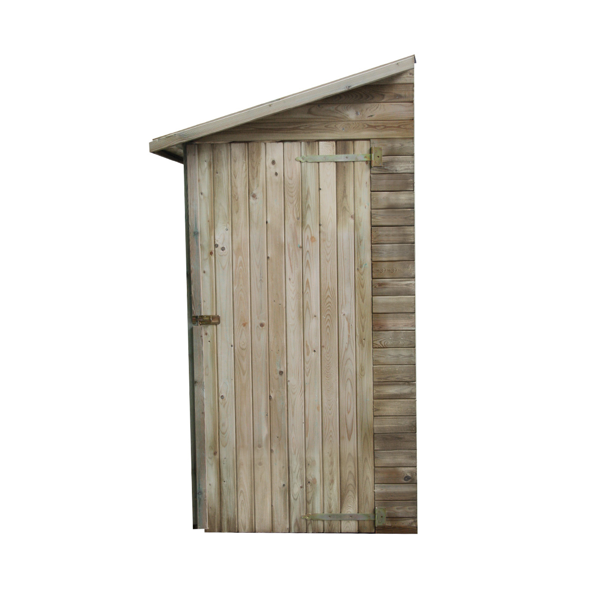 Armoire de rangement de jardin adossé en bois traité 2.63m², Elisa