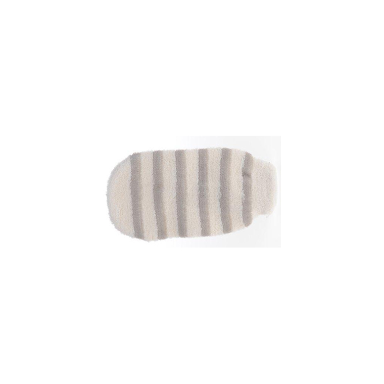 Gant de massage coton avec rayures