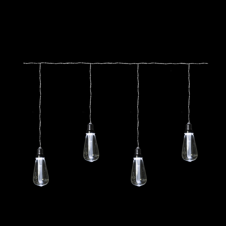 Rideau Ampoule Longue Filament Blanc Edison