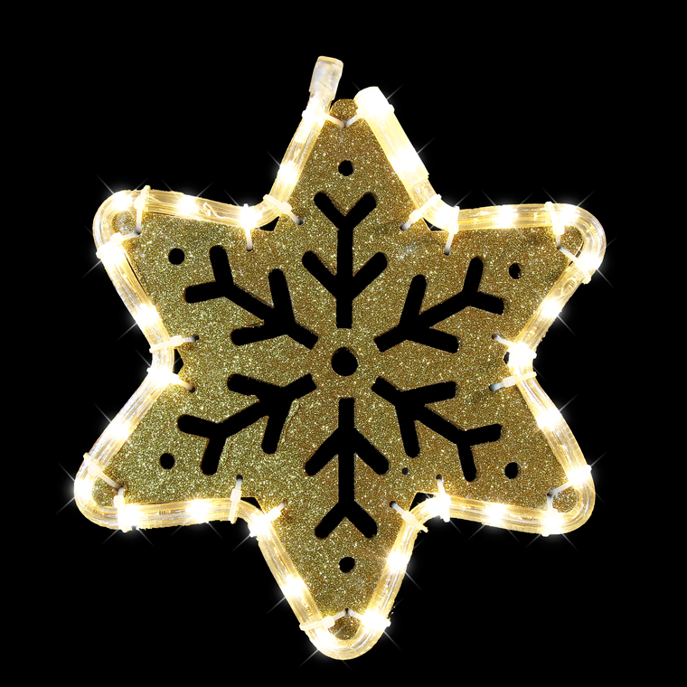 Étoile lumineuse motifs découpés Star Or