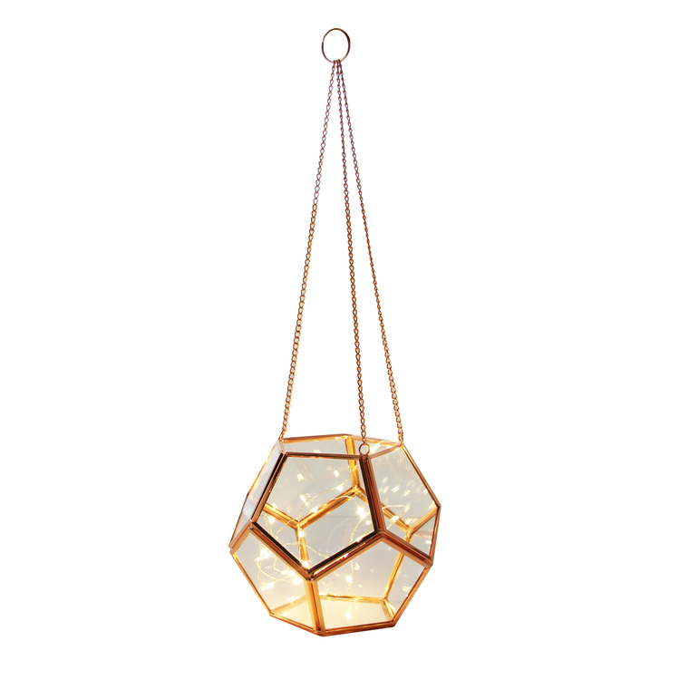 Lampe Hanging Lantern Base Cuivre