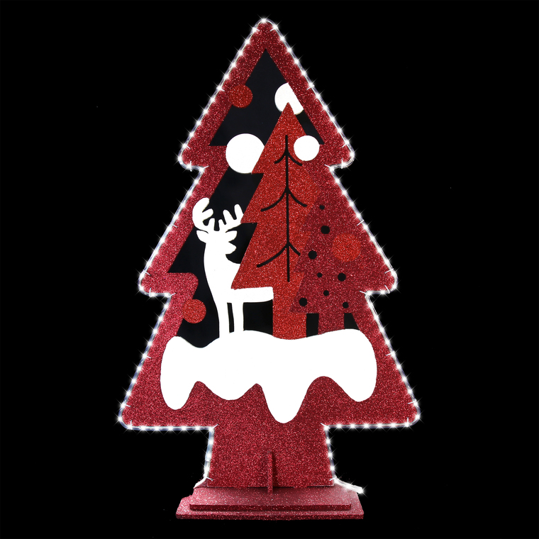 Sapin Rouge Renne Blanc Rodolf