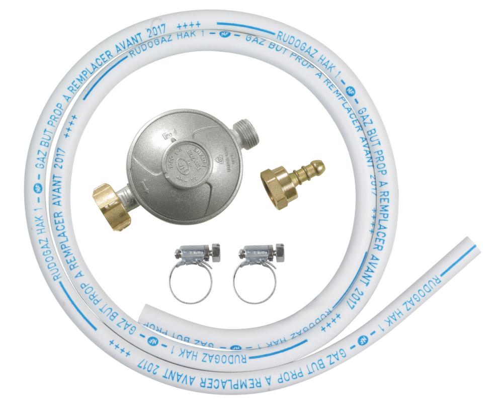 Kit gaz butane détendeur + tuyau souple