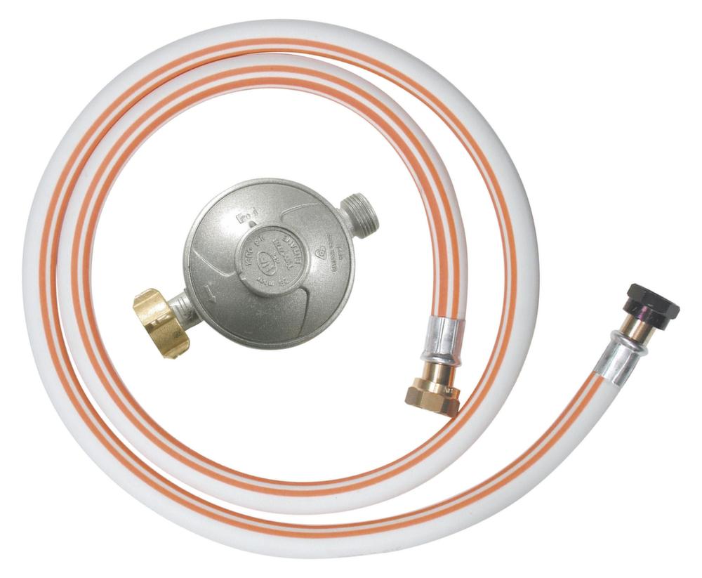 Kit gaz butane détendeur + tuyau flexible