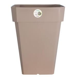 RIVIERA Pot carré Soleilla en plastique 39x39x53cm - 49l - Taupe